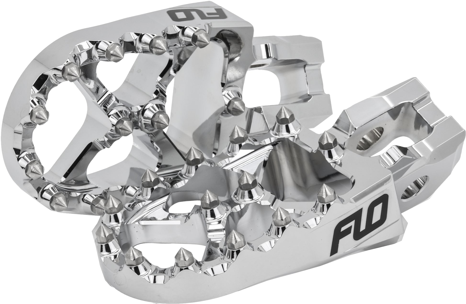 FLO MOTORSPORTS Flo Footpeg Chrome for Honda CRF450R (2004-2013) – Durable Aluminum Alloy Motorcycle Foot Pegs