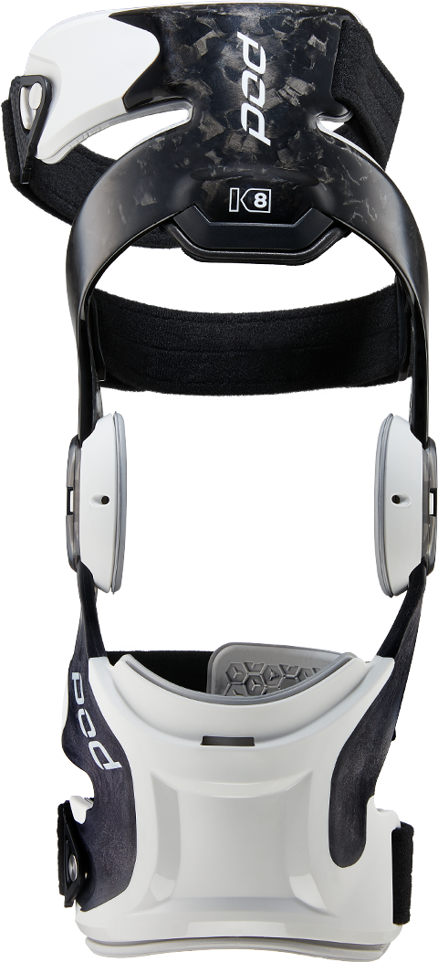 POD K8 3.0 Knee Brace Carbon Right Large – Advanced Carbon Fiber Support with Human Motion Hinge