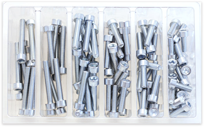 BOLT SV-M6SOCKET Smooth Socket Head Allen Bolt Assortment – 80 Piece Kit