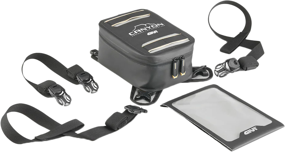 GIVI Canyon ADV Tank Bag 3L Black GRT729 for Enduro and Off-Road Motorcycles