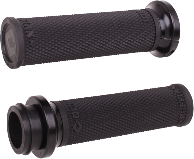 ODI Rufian Grips TBW 1 inch Black/Black for V-Twin Performance