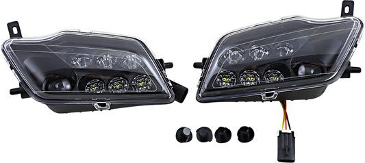 Moose Offroad Pioneer LED Headlight - Clear 400-1207-PU