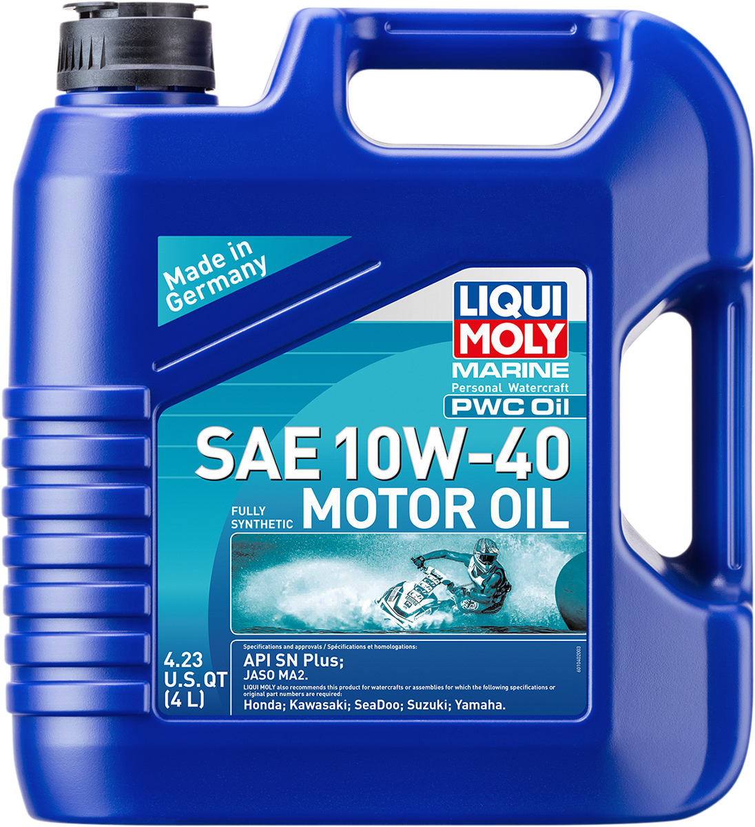 LIQUI MOLY Marine 4T Engine Oil 10W-40 - 4 Liter (Part #20530) for Personal Watercraft Engines