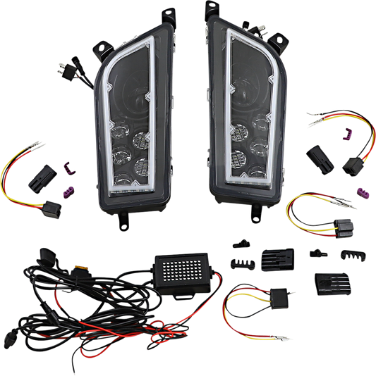 Moose Offroad LED Headlight for RZR900/1000 - Clear (Part Number 100-3414-PU)