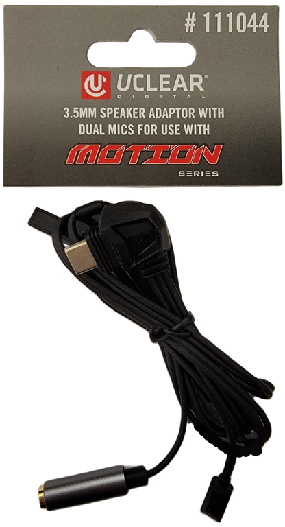 UCLEAR 3.5mm Speaker Adapter with Dual MEMs Microphones for Motion Series Controllers