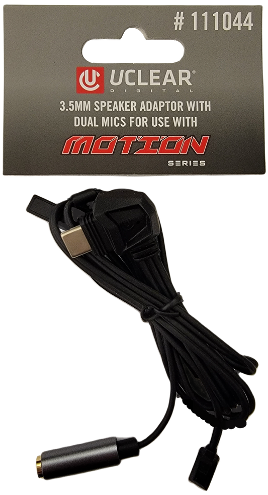 UCLEAR 3.5mm Speaker Adapter with Dual MEMs Microphones for Motion Series Controllers