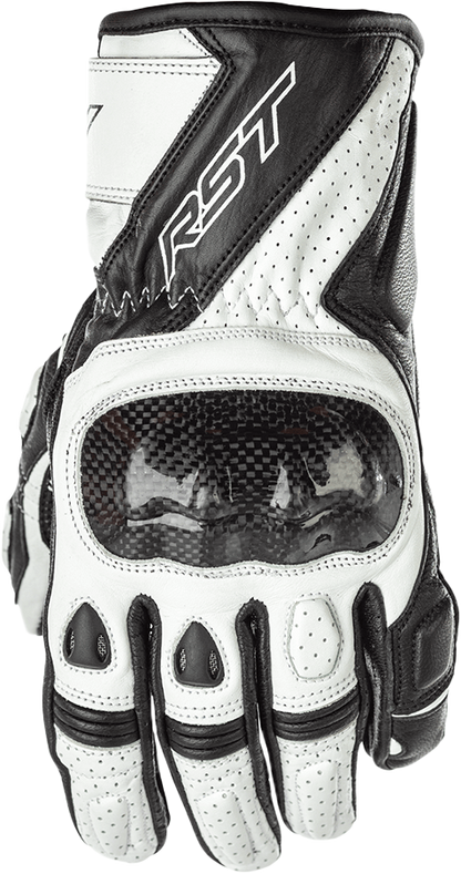 RST Stunt III CE Gloves White/Black XL - Protective Motorcycle Gear