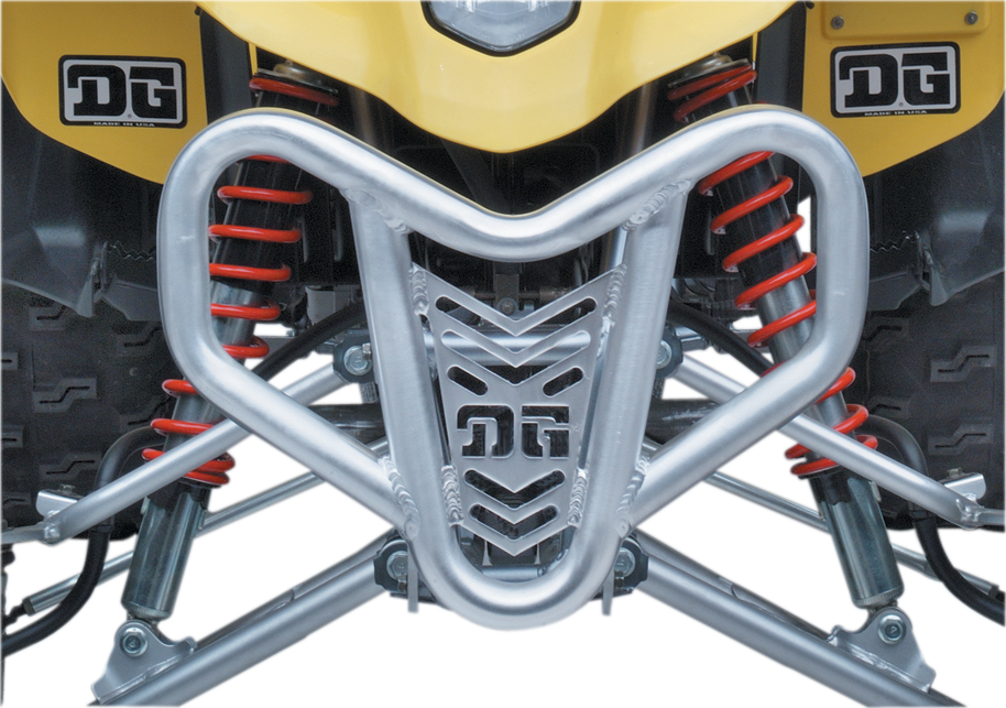 DG Performance V-Pro™ Front Bumper for Kawasaki KFX/QuadSport 2003-2015 - Silver, Part #554-6130