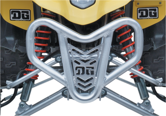 DG Performance V-Pro™ Front Bumper for Kawasaki KFX/QuadSport 2003-2015 - Silver, Part #554-6130