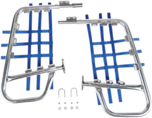 DG Performance Nerf Bars for Suzuki QuadRacer '87-'92 – Natural/Blue, Part Number 60-6220