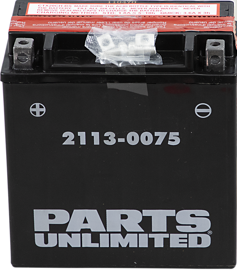 PARTS UNLIMITED AGM Battery - YTX20CHBS .80 L CTX20CH-BS