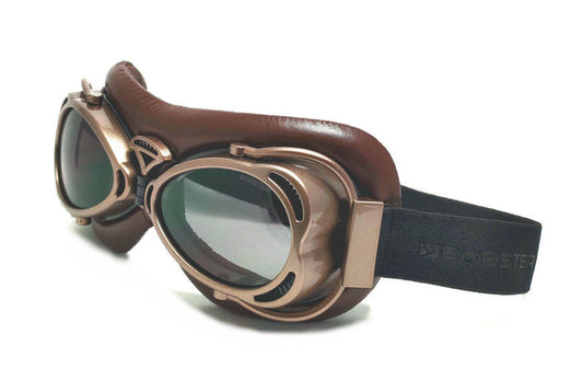BOBSTER Flight Goggle Antique Brown Smoke Lens BFLG002 with Anti-Fog and UV Protection