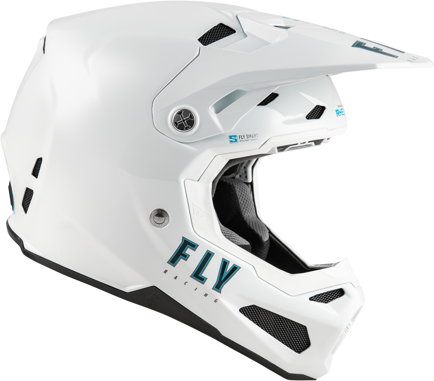 FLY RACING YOUTH FORMULA S CARBON SOLID HELMET WHITE YL'YL