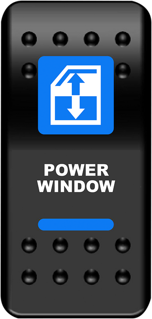 MOOSE OFFROAD WIN-PWR Blue Rocker Switch for Power Windows and Night Riding