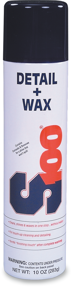 S100 Detail & Wax Aerosol 18400A – 10 oz. Natural Car Wax for Bright Shine and Protection