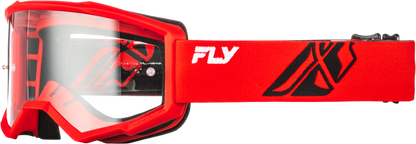 FLY RACING YOUTH FOCUS GOGGLE RED/BLACK W/ CLEAR LENS'LENS