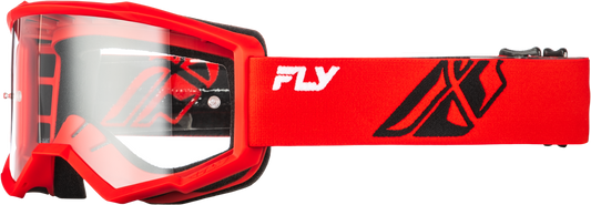 Focus Goggle Red/Black W/ Clear Lens