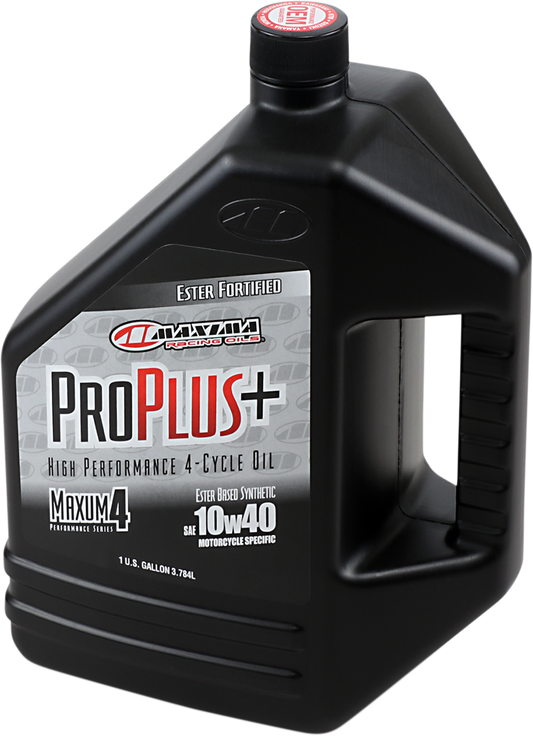 MAXIMA RACING OIL Pro Plus+ 4T 10W-40 Synthetic Engine Oil - 1 Gallon (Part 30-029128)