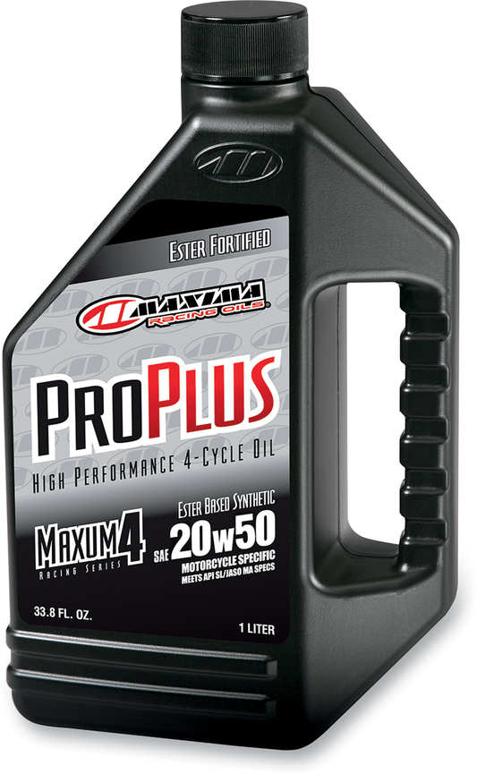 MAXIMA RACING OIL Pro Plus+ 4T 20W-50 Engine Oil – 1 Quart - Part Number 30-03901