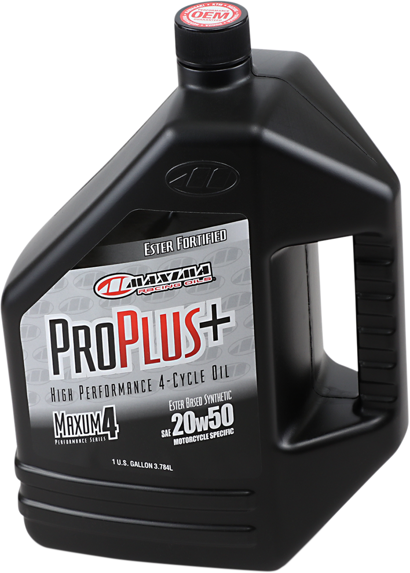 MAXIMA RACING OIL Pro Plus+ 4T 20W-50 Synthetic Motorcycle Oil - 1 Gallon
