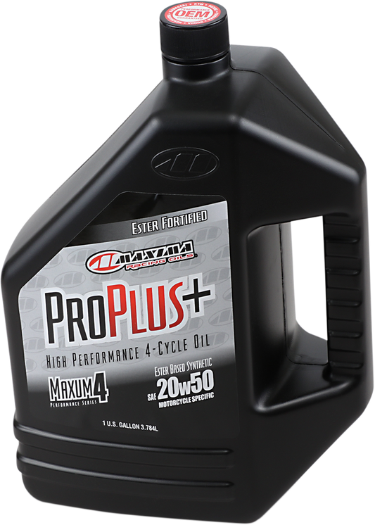 MAXIMA RACING OIL Pro Plus+ 4T 20W-50 Synthetic Motorcycle Oil - 1 Gallon