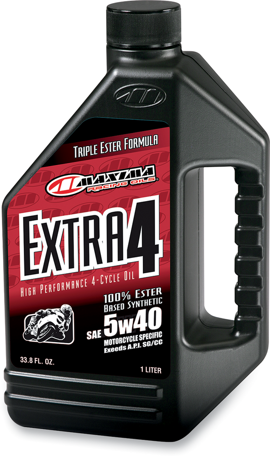 MAXIMA RACING OIL Extra Synthetic 4T Oil 5W40 - 1 Quart - Part Number 30-17901