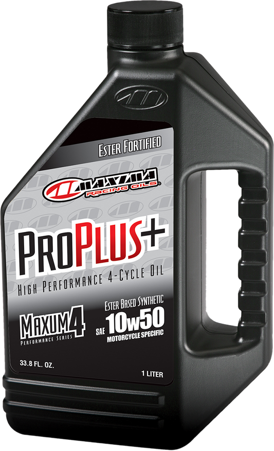 MAXIMA RACING OIL Pro Plus+ 4T 10W50 Engine Oil - 1 Liter (Part #30-19901)