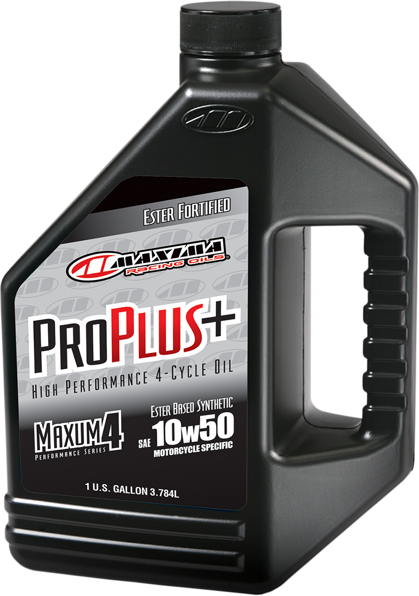Maxima Racing Oil Pro Plus+ 4T 10W-50 Synthetic Motorcycle Engine Oil - 1 Gallon