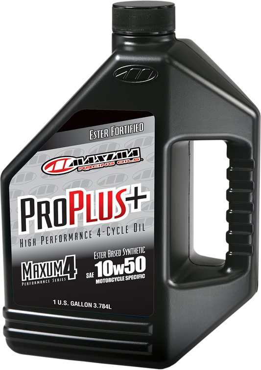 Maxima Racing Oil Pro Plus+ 4T 10W-50 Synthetic Motorcycle Engine Oil - 1 Gallon