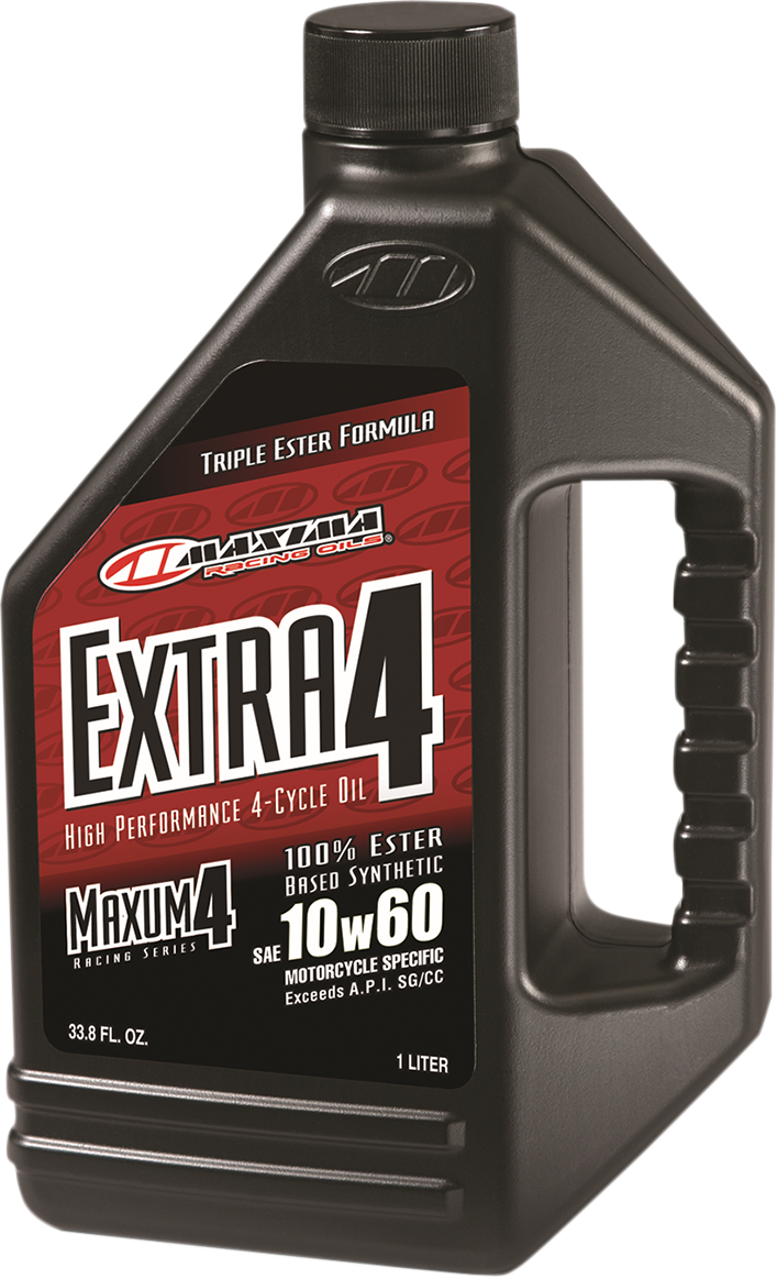 MAXIMA RACING OIL Extra Synthetic 4T Oil 10W60 - 1 Quart, Part Number 30-30901