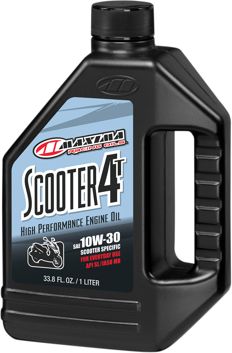 MAXIMA RACING OIL Scooter 4T Oil 10W30 - 1 Quart, Part Number 30-22901