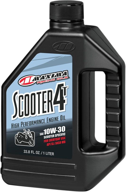 MAXIMA RACING OIL Scooter 4T Oil 10W30 - 1 Quart, Part Number 30-22901