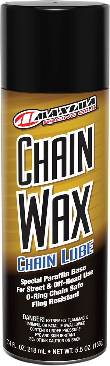MAXIMA RACING OIL Chain Wax Lube Aerosol 74908 – 5.5 oz. Chain Lubricant for Motorcycles and Bicycles