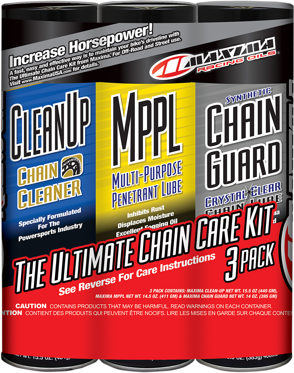 Maxima Racing Oil Synthetic Chain Care Kit - Aerosol 70-779203