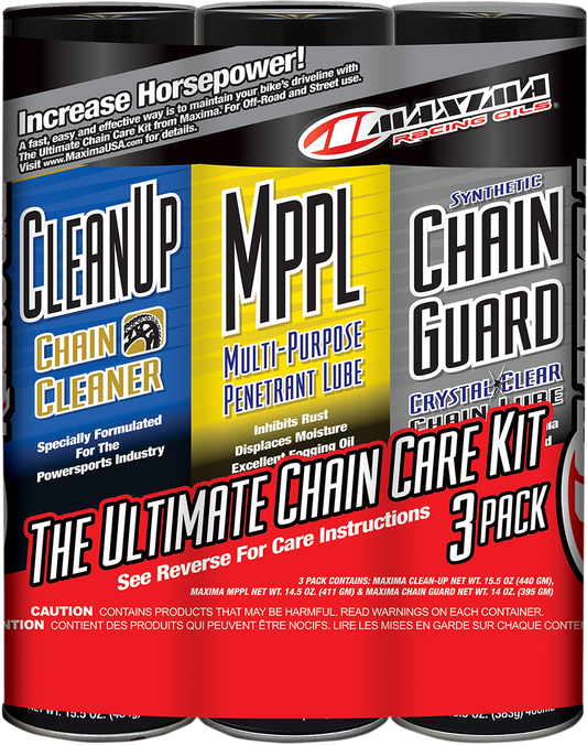 Maxima Racing Oil Synthetic Chain Care Kit - Aerosol 70-779203