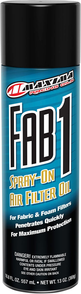 Maxima Racing Oil Fab1 Filter Oil Aerosol – 13 oz. for Oil-Type Air Filters