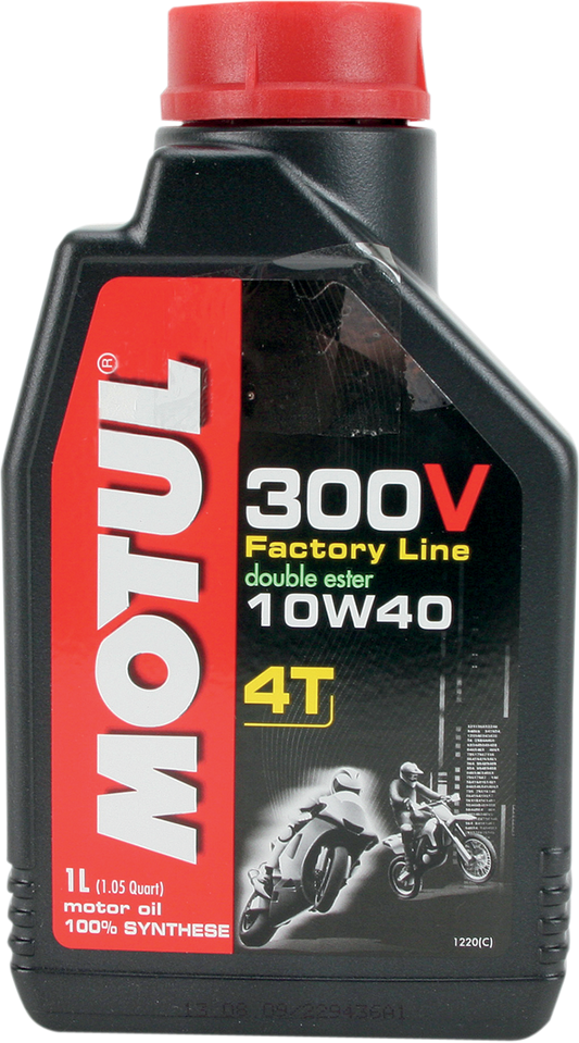 MOTUL 300V Synthetic Ester Oil 10W-40 - 1L (Part #104118)
