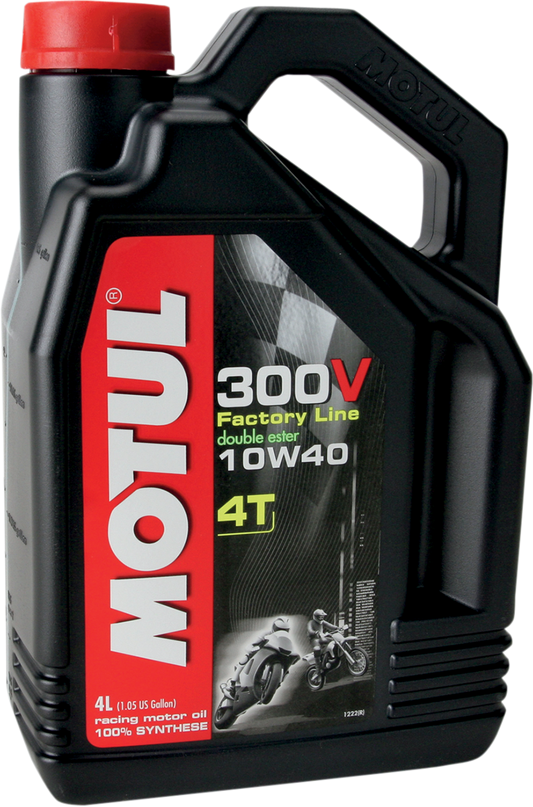 MOTUL 300V Synthetic Ester Oil 10W-40 - 4L | Part 104121