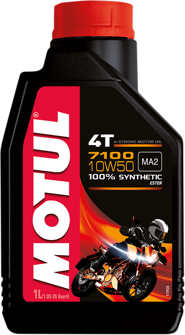 MOTUL 7100 4T Synthetic Oil 10W-50 - 1L by MOTUL Part 104097