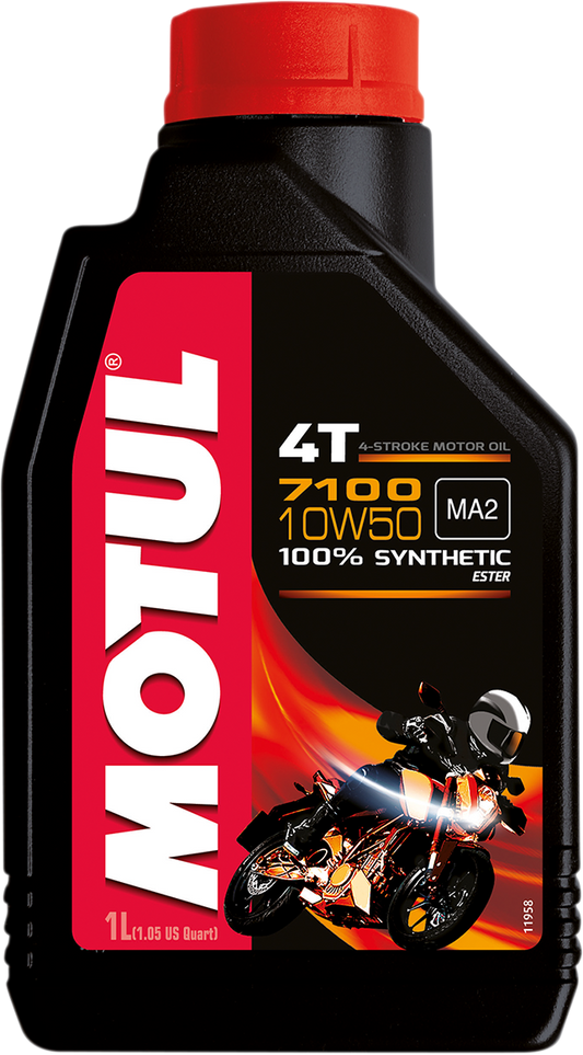 MOTUL 7100 4T Synthetic Oil 10W-50 - 1L by MOTUL Part 104097