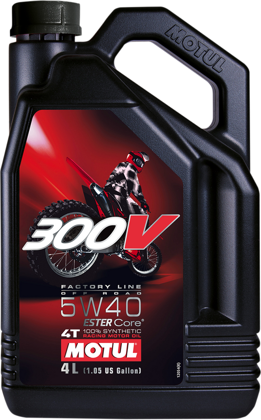MOTUL 300V Offroad Synthetic Oil 5W-40 – 4L | Part Number 104135