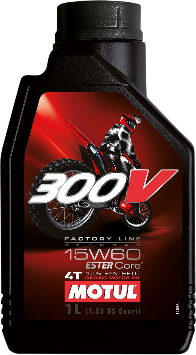 MOTUL 300V Offroad Synthetic Oil 15W-60 – 1L, Part Number 104137