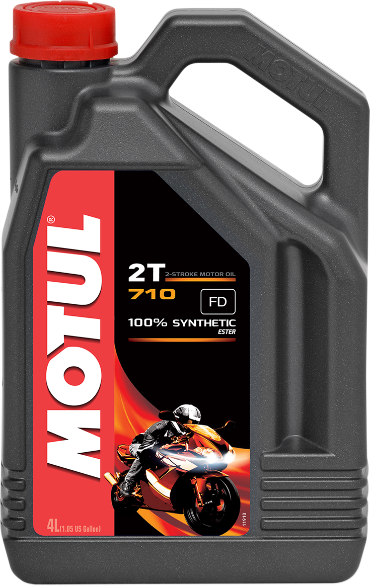 MOTUL 710 2T Injector/Premix Oil - 4L 104035 for High-Performance 2-Stroke Engines