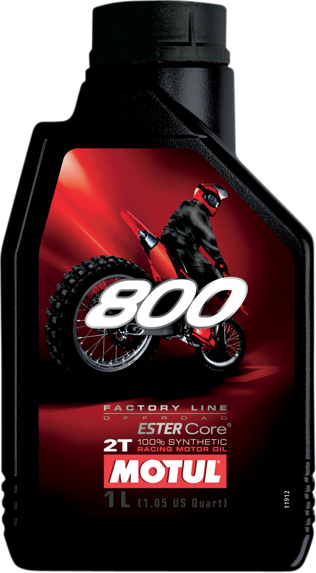 MOTUL 800 2T Off-Road Synthetic Oil – 1 Liter, Part Number 104038