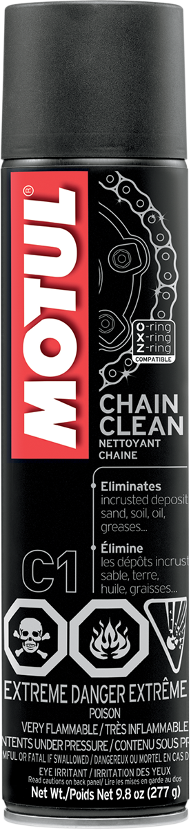 MOTUL Chain Clean 9.8 oz Aerosol Part Number 111818 for Motorcycles, Quads, and Karts