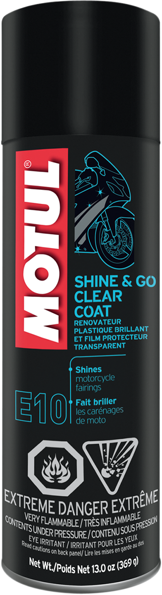 MOTUL Shine & Go 13 oz. Aerosol - Protects and Restores Plastic Surfaces