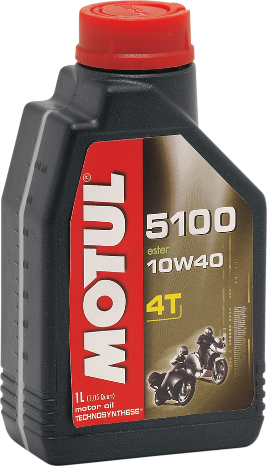 MOTUL 5100 4T Synthetic Blend Oil 10W-40 – 1 Quart from MOTUL Part 104066