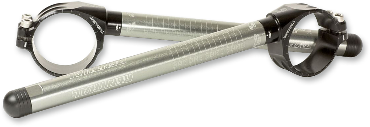 Renthal Gen 3 Offroad Clip-On Handlebar - 50 mm Chrome CL110 by Renthal