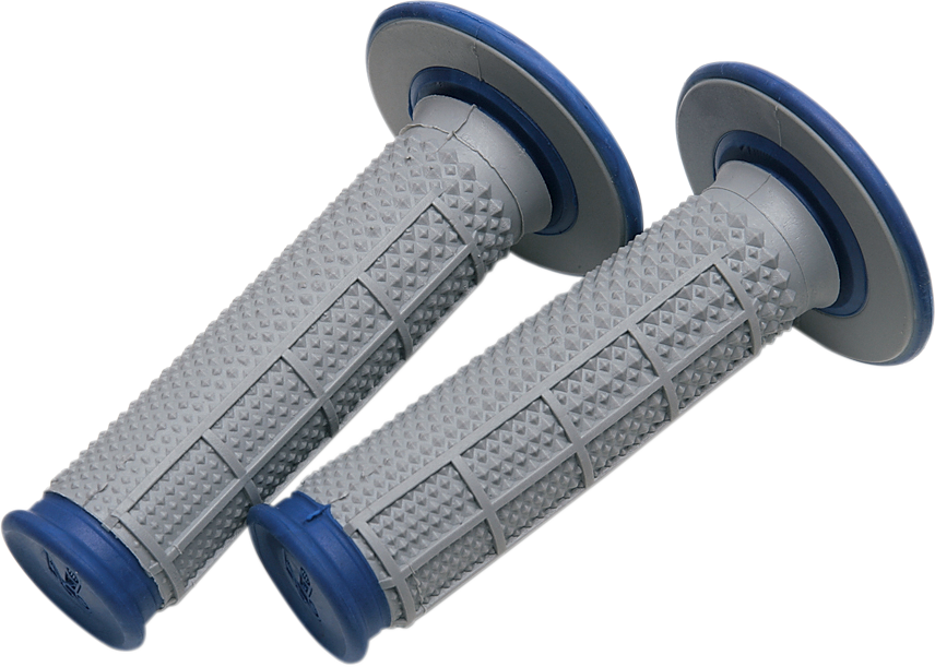 Renthal Tapered Dual-Compound Grips G162 for Motorcycles with Blue Finish