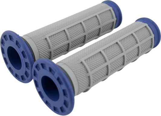 Renthal G170 Dual-Compound ATV Grips with Half Waffle Design - Blue
